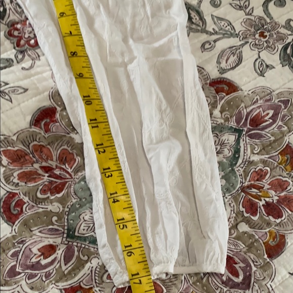 J. Jill White Embroidered Tunic with Mandarin Collar - Picture 11 of 12